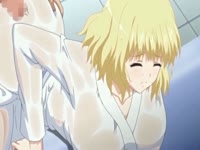 Busty manga blonde got smashed